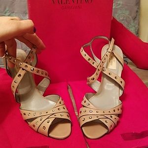 Valentino studded strappy high-heel sandal